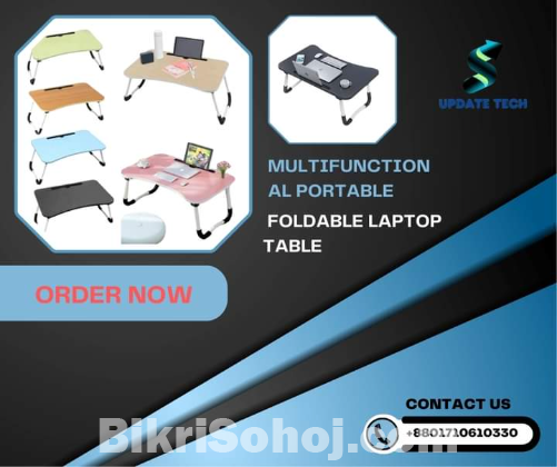Multifunctional portable & foldable laptop table